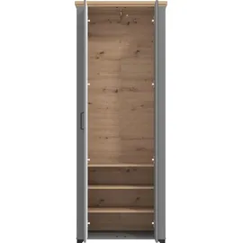 Home Affaire Valencia Garderobenschrank 75 x 41 x 194,5 cm grau