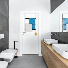 Relaxdays Tür-Handtuchhalter, schwarz