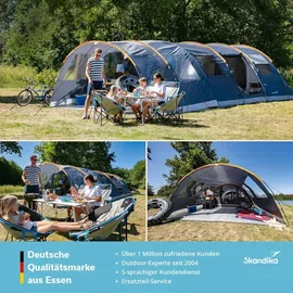 Skandika Gotland 6 Vorzelt 450 x 290 x 210 cm Grau/Orange