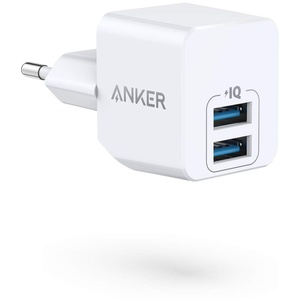 Anker PowerPort Mini Duales Wandladegerät, Extrem kompaktes USB-Ladegerät, 2,5A Leistung für iPhone XS/XS Max/XR/X / 8/7 / 6 / Plus, iPad Pro/Air 2 / Mini 4, Samsung, und viele mehr