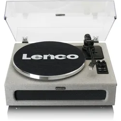 Lenco LS-440GY - Plattenspieler mit 4 eingebauten Lautsprechern