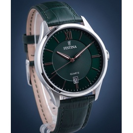 Festina Herren Analog Quarz Uhr mit Leder Armband F20426/7
