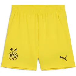 Borussia Dortmund 24/25 Shorts Jugendliche PUMA Faster Yellow Black Gr. 128  - 8 Jahre