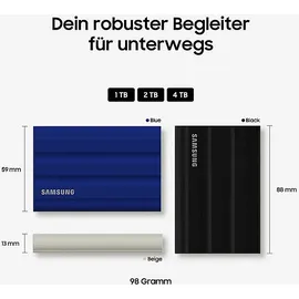 Samsung Portable SSD T7 Shield 1 TB USB 3.2 schwarz