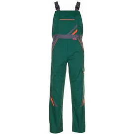 Planam Visline Latzhose grün/orange/schiefer