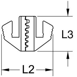 Paar Crimp-Einsätze für Aderendhülsen