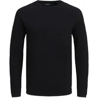 JACK & JONES Strickpullover Hill in schwarzem Black-M