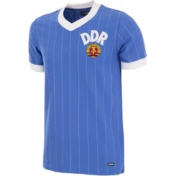 DDR 1985 Retro Fußball Trikot BLAU L