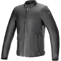 Alpinestars Blacktrack Lederjacke - Schwarz/Schwarz / S