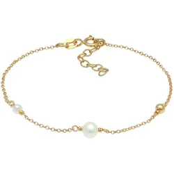 Elli Süsswasserzuchtperlen Kugel Element 925 Silber Armbänder & Armreife   Damen 