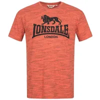 Lonsdale Herren T-Shirt, Marl Orange/Black, S