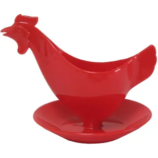 Sonja-Plastic Eierbecher Huhn rot - Der Kult-Eierbecher Made in Germany
