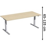 Geramöbel Elektro-Hubtisch S-08F1808-AS 180x80x65-125cm ah/si