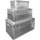 DEMA - Alu Transportbox Alubox 3er Set 45/90/140 Ltr. Transportkiste Werkzeugkiste