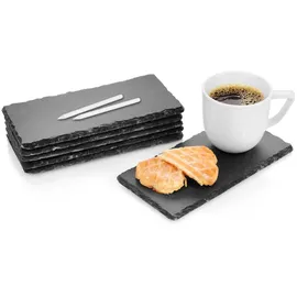 sänger 6-tlg. Schieferplatten Set Biscuit in Grau | Gr.: onesize