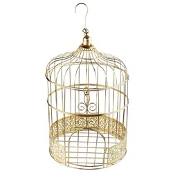 Käfig Spardose Geldbox gold metall Vogelkäfig Hochzeit Geburtstag
