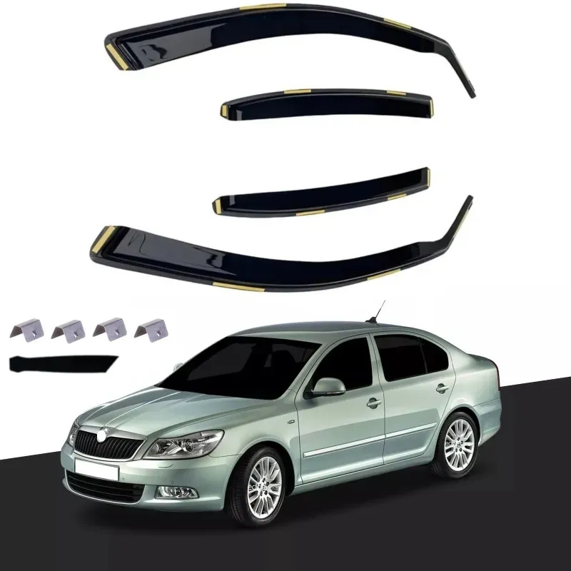 Set mit 4 Fensterwindabweisern für SKODA OCTAVIA Limousine 2004 - 2013 (MK2)