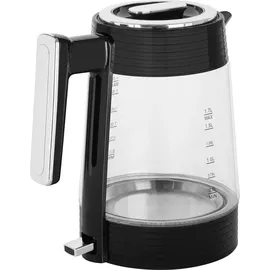 ECG RK 1750 Stripe Wasserkocher 1,7 L 2200 W Schwarz
