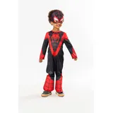 Rubies – Offizielles Marvel – Spiderman – Klassisches Spinn Miles Morales Kostüm für Kinder – Größe 2 bis 4 Jahre – Spidey und seine Freunde – Kostüm mit Overall und Maske – für Halloween, Karneval