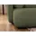 s-style möbel Ecksofa Candy mit Schlaffunktion Grün Bouclé-Stoff - Ottomane links