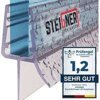 STEIGNER Duschdichtung, 40cm, Glasstärke 3,5/4/ 5 mm, Gerade PVC