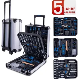 SCHEPPACH Werkzeugkoffer WZT187 187-tlg. schwarz/silberfarben