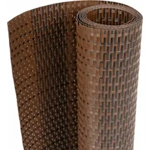 vidaXL Balkonverkleidung 400 x 90 cm Braun/Schwarz Rattan