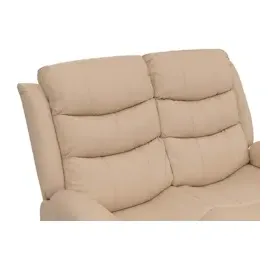 Mendler 2er Kinosessel HWC-O62, Relaxsessel Fernsehsessel mit Armlehne, Liegefunktion Kunstleder ~ creme