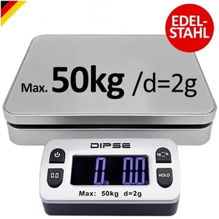 Dipse Digitalwaage Parcel Mini 50 bis 50kg Teilung 2g