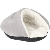 DC CLOUD Hundehöhle Kleine Hunde Hundehaus Für Drinnen Günstige Hundebetten Tierarztbett Für Hunde Katzenschlafsack Haustierhöhle Hundekomfortbett 56X50,Grey