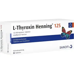 L-THYROXIN 125 Henning Tabl.i.Kalenderpack. 98 St