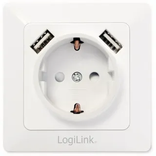 Logilink Unterputz-Steckdose mit USB -