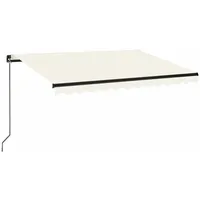 vidaXL Gelenkarmmarkise 350 x 250 cm creme 3069077