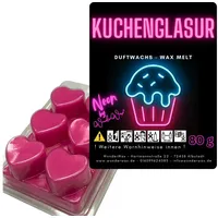WonderWax Duftwachs WonderWax® Neon Duftwachs 6 Herzen (Kuchenglasur), Duftrichtung: Kuchenglasur