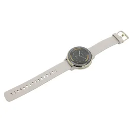 Garmin Venu 3S french gray/softgold mit Schnellwechsel-Leder-Armband + Schnellwechsel-Silikon-Armband french gray/softgold