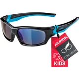 Alpina Flexxy Teen", Schwarz/Cyan, one size