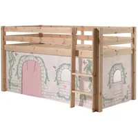 58 aufm Kessel Kinderbett Karolina 210x114x106 Massivholz Natur Textilset