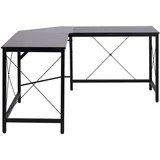 Homcom Eckschreibtisch MDF Stahl