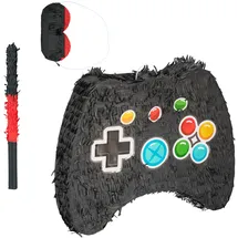 Relaxdays Piñata Set 3-TLG. Controller zum Aufhängen Bunt