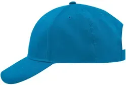 James® & Nicholson Brushed 6 Panel Cap MB6118, turquoise 1 Stück, Farbe: turquoise