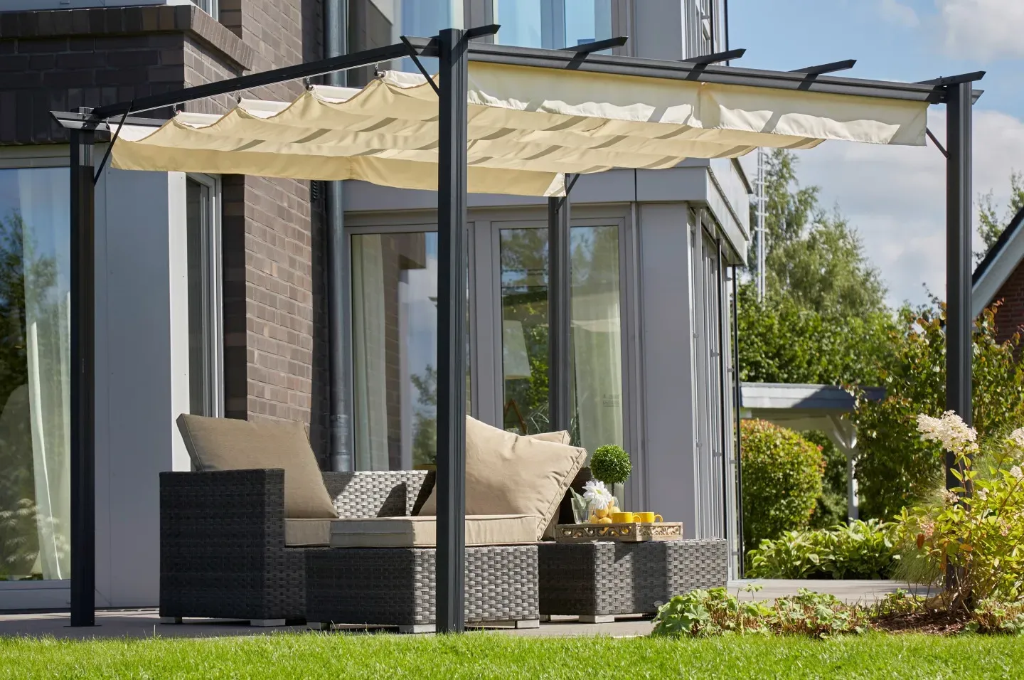 Pavillon-Ersatzdach KONIFERA, beige (natur), Pavillondächer, für »Tilos«, BxT: 300x400 cm