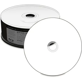MediaRange BD-R DL 50 GB, Blu-ray-Rohlinge - 25 pack (25 x), Optischer Datenträger