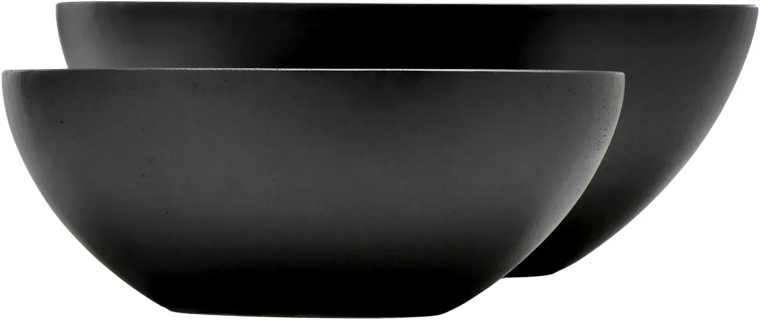 Jardiniere Dalia - 2er Set - Samtschwarz