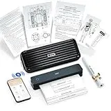 prt Thermodrucker A4 Mit Tragetasche, Tragbarer Mobiler Bluetooth-Drucker, Kompatibel mit Smartphone und Laptop, Tintenloser Drucker für Büro & Haushalt