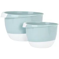 Mojawo 2er Set Rührschüssel Mixschüssel Schüssel 3,5L + 2L