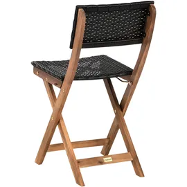 Beliani Balkonset Braun - Schwarz