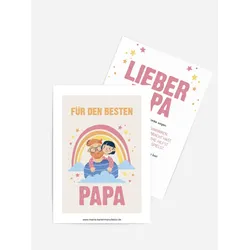 Vatertagskarten selbst gestalten mit Spruch und Fotos im Onlinedesigner bei Meine-Kartenmanufaktur.de