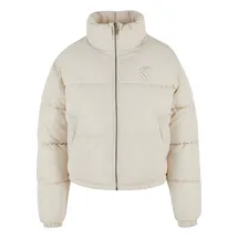 Karl Kani OG AOP Crop Puffer Jacket - beige