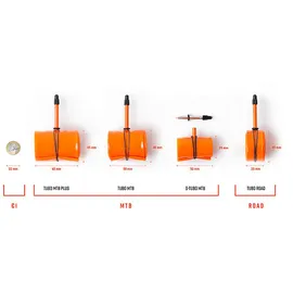 Tubolito Tubo Plus Fahrradschlauch Orange 29