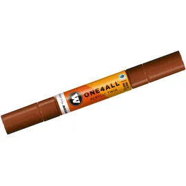 Molotow Permanentmarker One4All Acrylic Twin nachfüllbar 1,5 und 4mm Orange